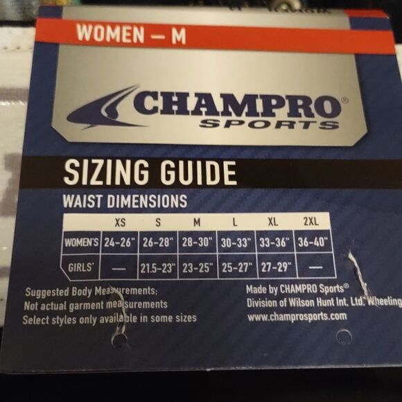 New Champro, Size M, Softball Pant, Black with white stripes - Picture 5 of 7